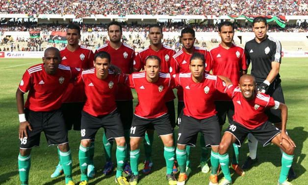Libya's football team pose for a photo prior to their 2014 World Cup qualifying football match against the Democratic Republic of Congo in the Libyan capital Tripoli on June 7, 2013. (AFP)