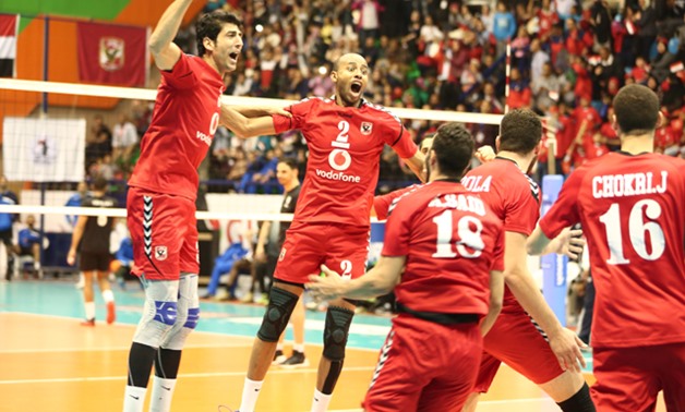 FILE - Al-Ahly volleyball team