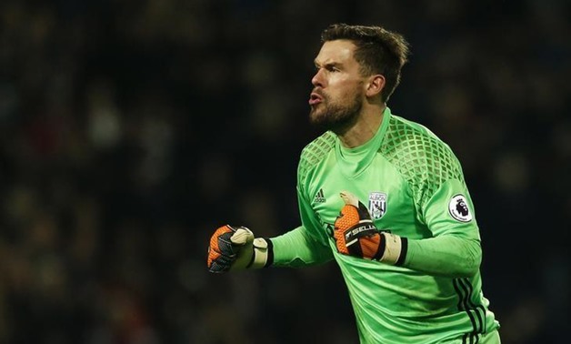 Britain Football Soccer - West Bromwich Albion v Swansea City - Premier League - The Hawthorns - 14/12/16 West Brom's Ben Foster celebrates their first goal Action Images via Reuters / Andrew Boyers Livepic
