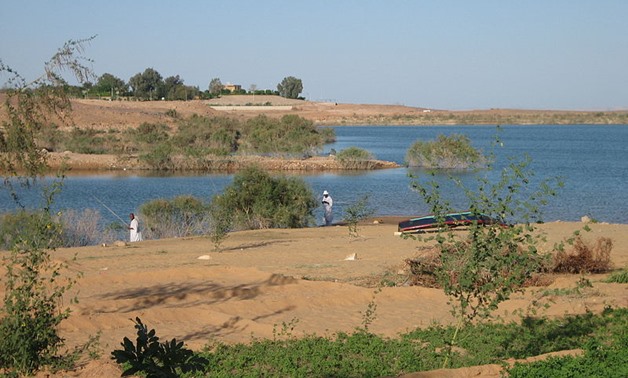 Lake Nasser April 9, 2008 - via wikimedia commons/ Jerome Bon 