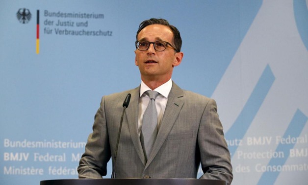 German Justice Minister Heiko Maas gives a statement to the media at the Ministry of Justice in Berlin, Germany, August 4, 2015. REUTERS/Fabrizio Bensch