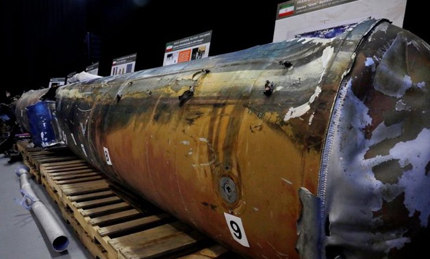 A missile that the U.S. Department of Defense says is confirmed as a "Qiam" ballistic missile manufactured in Iran by its distinctively Iranian nine fueling ports and that the Pentagon says was fired by Houthi rebels from Yemen into Saudi Arabia on July 2