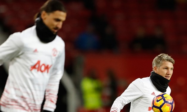 Zlatan Ibrahimovic, Bastian Schweinsteiger - with Manchester United
