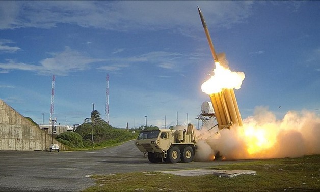 The first of two terminal high altitude area defense (THAAD) launched during a successful intercept test