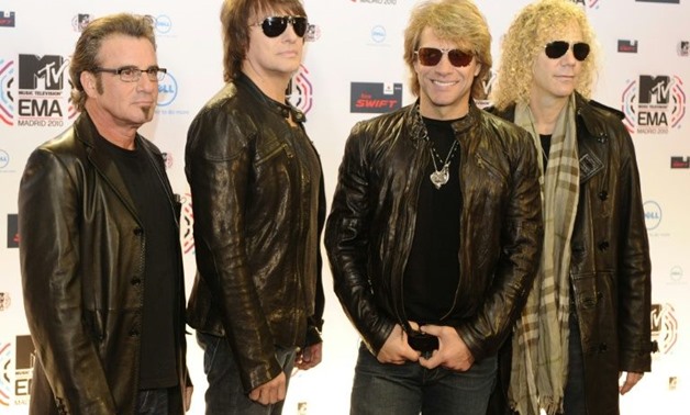 Rockers Bon Jovi reunited with original guitarist Richie Sambora for a rousing set at the Public Auditorium in Cleveland
