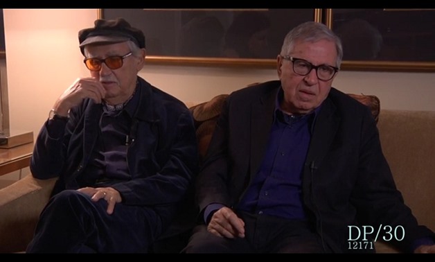Screencap of the Taviani Brothers, Vittorio (Left) and Paolo (Right), April 16, 2018 – Youtube/DP/30: The Oral History Of Hollywood