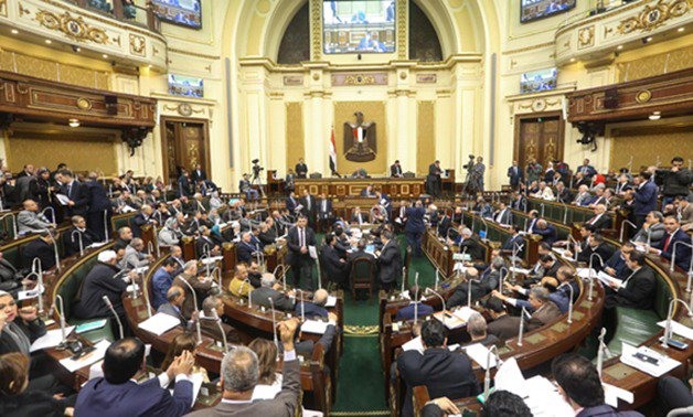 FILE - Egyptian parliamentarians hold talks