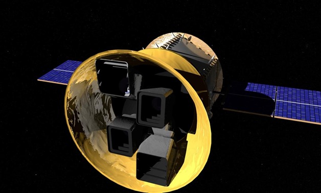 FILE PHOTO: NASA’s Transiting Exoplanet Survey Satellite, scheduled to launch from Cape Canaveral Air Force Station in Florida, U.S., is shown in this artist's rendering image obtained on April 9, 2018. Courtesy Chris Meaney/Goddard Space Flight Center/NA