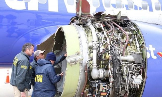 Southwest engine explosion began when fan blade broke -NTSB - Reuters