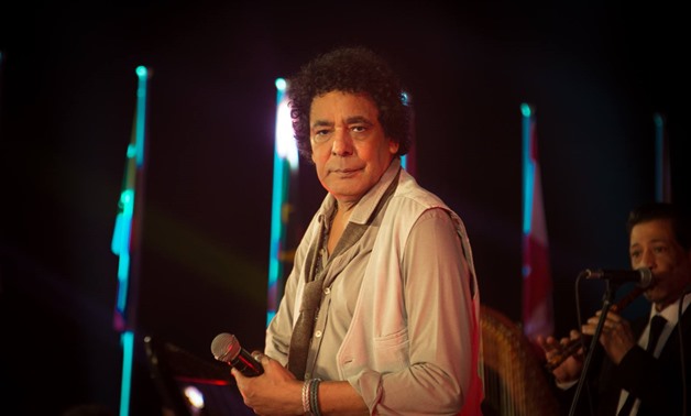 Mohamed Mounir performing during his concerts - Official Facebook page