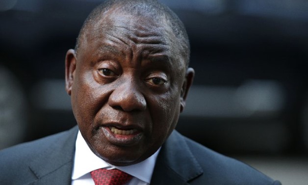 Ramaphosa, who took office in February with promises to jump-start the economy and stamp out graft, had been attending the Commonwealth Heads of Government Meeting in London this week (AFP Photo/Daniel LEAL-OLIVAS)
