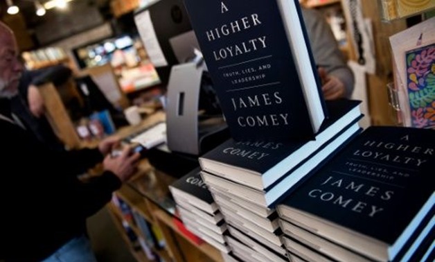 Former FBI Director James Comey's new book, "A Higher Loyalty," sold 600,000 copies in the first week of publication
