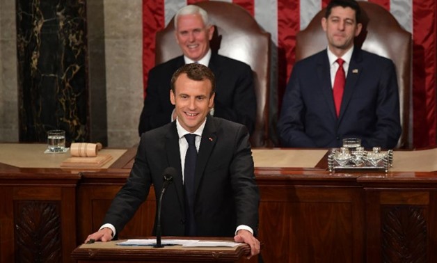France's President Emmanuel Macron addressed a joint meeting of Congress after a two days of meetings with President Donald Trump sealed the growing bond between the two leaders
