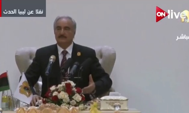 Commander of the Libyan National Army, Marshal Khalifa Haftar on Thursday April 26, after arriving in Benghazi - YouTube
