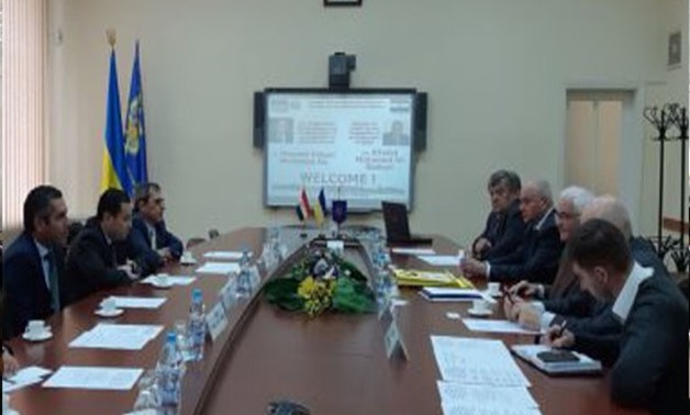 Public Business Sector Minister Khaled Badawy during his visit to Ukraine - Press photo 