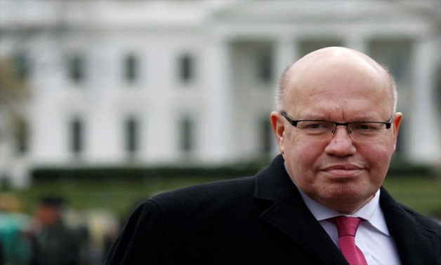 German Economic Minister Peter Altmaier leaves after delivering a statement regarding the Trump Administration's steel and aluminium tariffs, outside of the White House in Washington, U.S., March 19, 2018. REUTERS/Leah Millis
