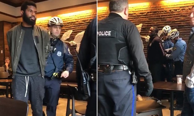 The young businessmen were arrested at Starbucks last month, causing national outrage. - Twitter