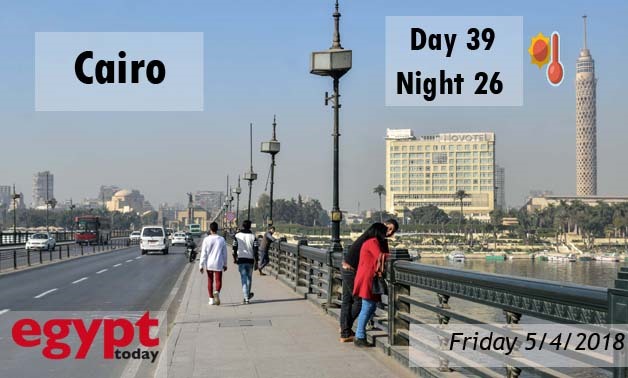 A view for Cairo from Qasr el Nile Bridge- cairo Tower appear in the background - CC Mahmoud Fakhry