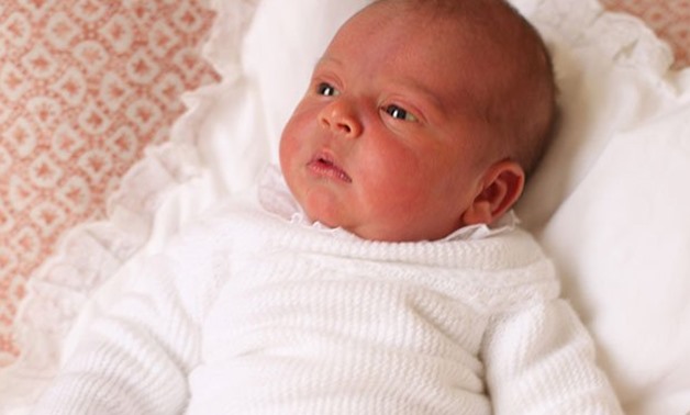 Britain's Prince Louis is seen in this photograph released by Kensington Palace, and taken by Britain's Catherine, Duchess of Cambridge, at Kensington Palace in London, Britain April 26, 2018. Picture taken April 26, 2018. Catherine, Duchess of Cambridge/