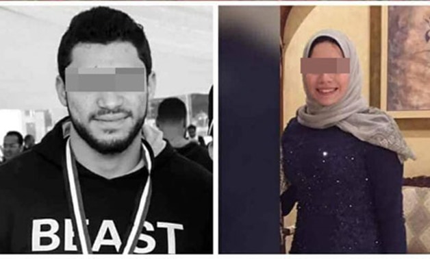 Tow of the victims, Mohamed (L) & Nourhan (R) who were found killed at Rehab city on Sunday May 6, 2018