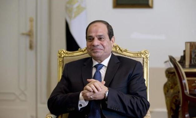 Sisi at presidential palace - Youm7 (Archive)