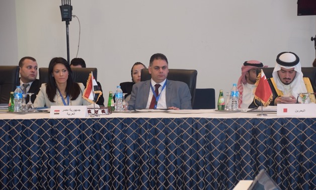 Tourism Minister Rania al-Mashat during her participation at the 44th meeting of the United Nations World Tourism Organization (UNWTO) Commission for the Middle East in Sharm El-Sheikh on May 8, 2018  – Press Photo 