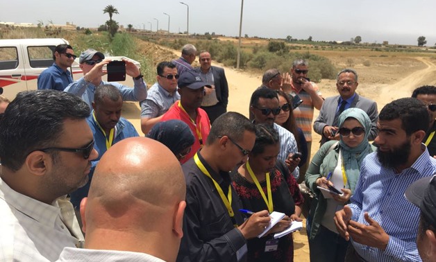 Stockholm International Water Institute organized a visit for several journalists from Nile Basin countries to Fayoum governorate on Wednesday.
