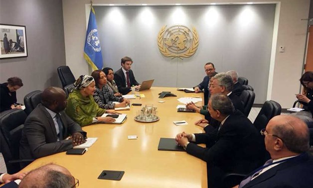 Egyptian high-profile delegation meets representatives of the United Nations in New York – press photo