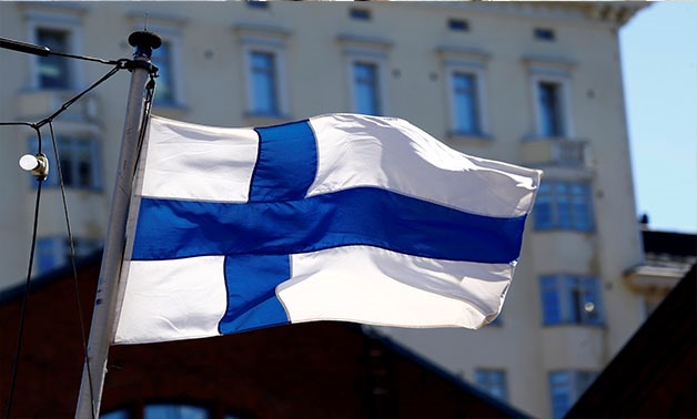 Finland's flag flutters in Helsinki, Finland, May 3, 2017. REUTERS/Ints Kalnins
