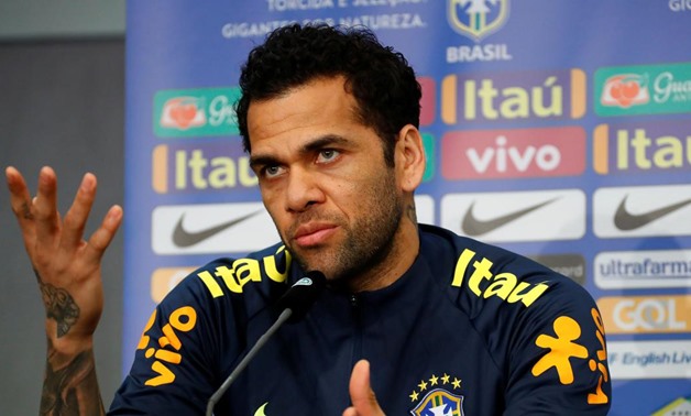 FILE PHOTO: Soccer Football - Brazil Press Conference - Berlin, Germany - March 26, 2018 Brazil's Dani Alves during press conference REUTERS/Fabrizio Bensch
