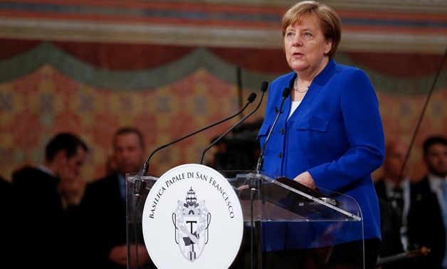 Europe needs to do more to end the war in Syria, German Chancellor Angela Merkel said on Saturday as she received a peace award