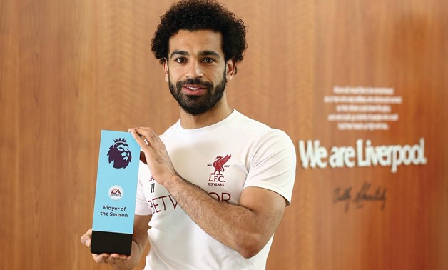 Mohamed Salah with EA Sport Player of the Season Award – Photo courtesy of Premier League’s official website