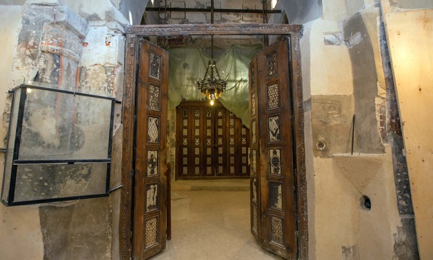 Ancient doors at Surian Monastery in Natrun Valley - Egypt Today/Ahmed Hindy