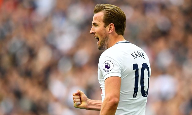 Wembley Stadium, London, Britain - May 13, 2018 Tottenham's Harry Kane celebrates scoring their fifth goal REUTERS/Dylan Martinez 