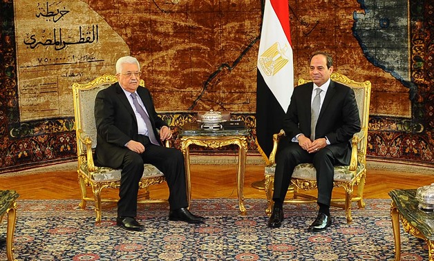 Egypt’s President Abdel Fatah al-Sisi discusses Palestinian-Israeli case with Palestinian President Mahmoud Abbas – Press Photo