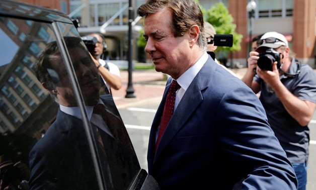 President Trump's former campaign manager Paul Manafort departs U.S. District Court after a motions hearing in Alexandria, Virginia, U.S., May 4, 2018.
