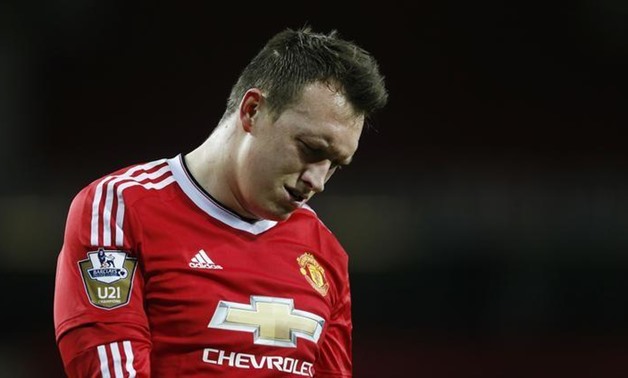  Old Trafford - 4/4/16 Manchester United's Phil Jones looks dejected Action Images via Reuters / Carl Recine Livepic/Files