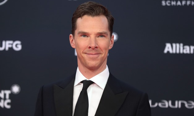 FILE-British actor and ceremony host Benedict Cumberbatch poses on the red carpet before the 2018 Laureus World Sports Awards ceremony at the Sporting Monte-Carlo complex in Monaco. -AFP