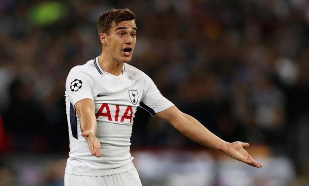FILE PHOTO: Tottenham's Harry Winks during the club's Champion League tie vs Real Madrid at Wembley Stadium, London, Britain, November 1, 2017. Action Images via Reuters/Paul Childs/File Photo
