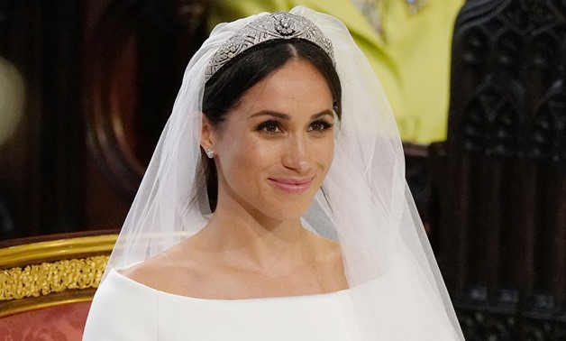 Meghan Markle in St George's Chapel, Windsor Castle for her wedding to Prince Harry in Windsor, Britain, May 19, 2018. Jonathan Brady/Pool via REUTERS