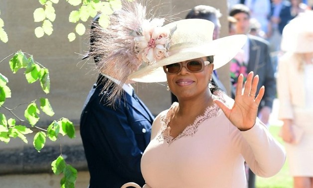 US presenter Oprah Winfrey was among the top stars at the royal wedding.