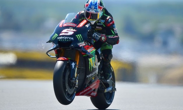Frenchman Johann Zarco on his way to securing pole position for the Le Mans Moto GP on Sunday
AFP / JEAN-FRANCOIS MONIER
