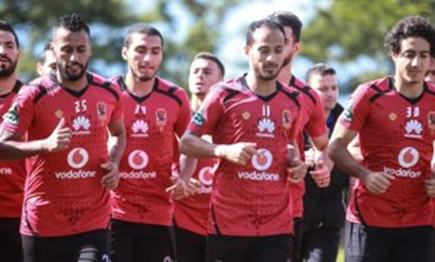 FILE – Al-Ahly’s team in the training