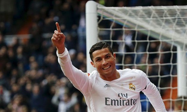 Real Madrid's Cristiano Ronaldo celebrates a goal REUTERS/Andrea Comas
