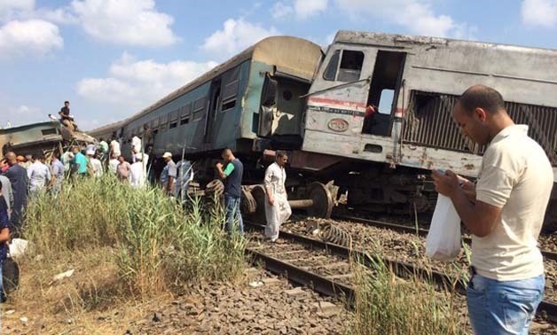 FILE - A train accident in Egypt