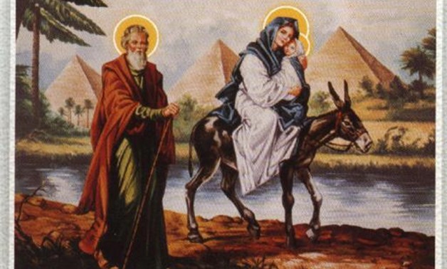 The Holy Family in Egypt.