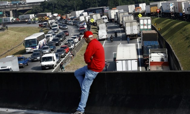 Truckers have attempted to put a stranglehold on movement of goods in Brazil to protest fuel price rises
