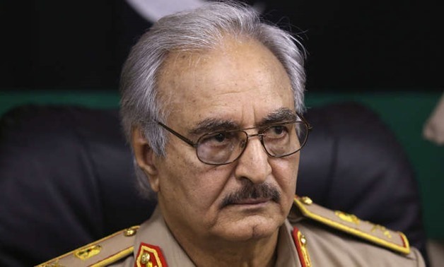 FILE- Eastern Libyan commander Khalifa Haftar