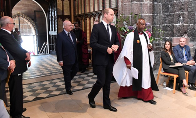 Britain's Prince William, attends The Manchester Arena National Service of Commemoration at Manchester Cathedral in central Manchester, May 22, 2018. Paul Ellis/Pool via Reuters
