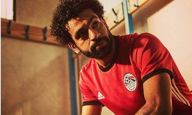 Salah with Egypt’s jersey – Courtesy of Salah’s official account on Twitter